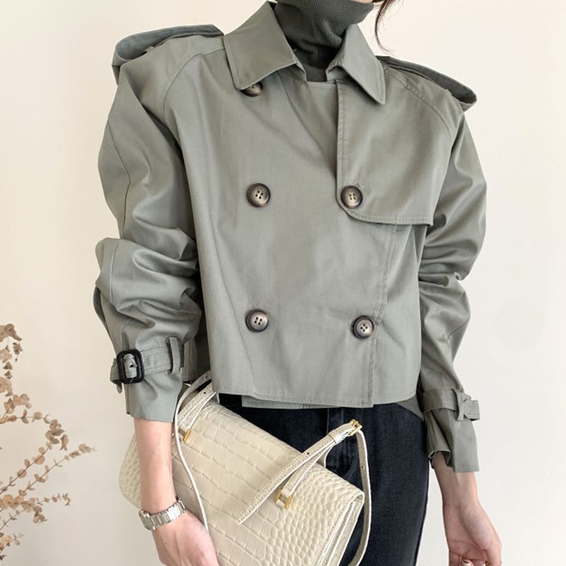 All-matching Short Trench Coat Women