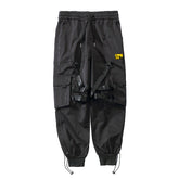 Functional Wind Paratrooper Pants Loose Hip Hop Pants Drawstring Cargo Pants