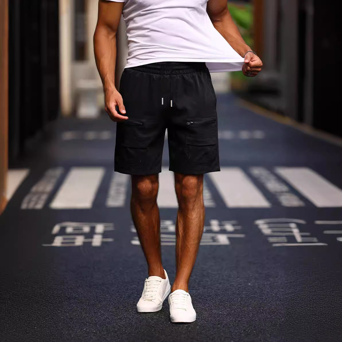 Workwear Shorts Men's Summer Pirate Shorts Loose