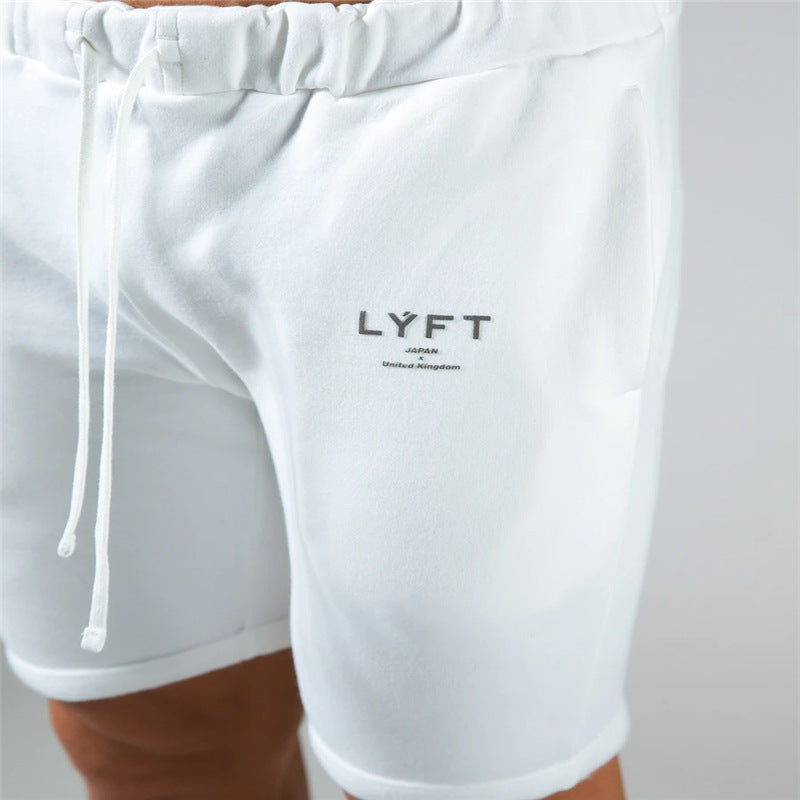 Athleisure Cotton Quarter Shorts Slim Running Shorts