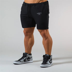 Athleisure Cotton Quarter Shorts Slim Running Shorts