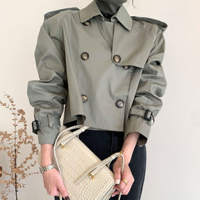 All-matching Short Trench Coat Women