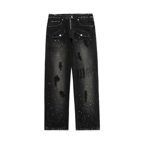 Men's High Street Vintage Washed Jeans