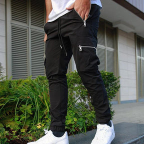 Sports Casual Slim-fit Cargo Pants With Large Pockets