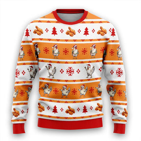 Penguin Pattern Sports Round Neck Christmas Atmosphere