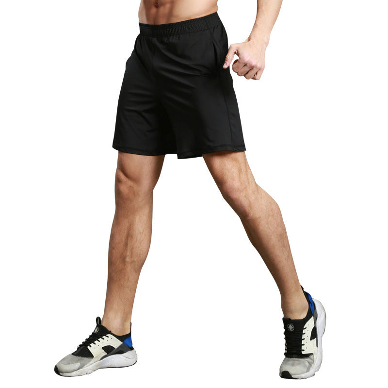 Sports Running Shorts Fitness Training Elastic Lace Shorts