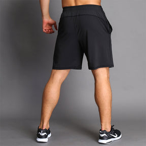 Sports Running Shorts Fitness Training Elastic Lace Shorts